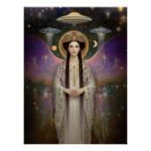 Anunnaki-Sterngöttin Ishtar High Frequency Kunst Poster (Vorderseite)