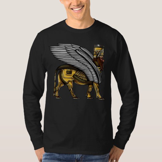 Anunnaki Wächter-alien-alter sumerischer Gott T-Shirt (Vorderseite)