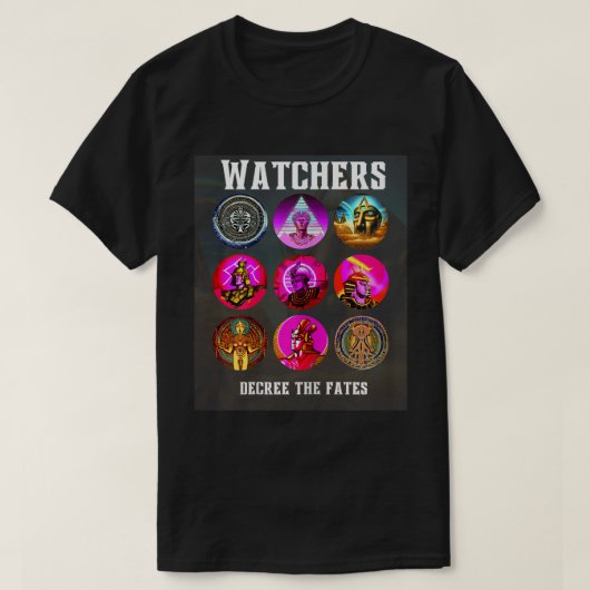 Anunnaki Watchers Dekret des Schicksals Historisch T-Shirt (Design vorne)