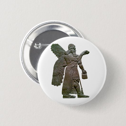 Anunnuki alter sumerischer alienExtraterrestrial Button (Vorne & Hinten)