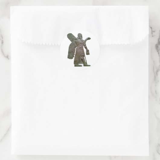 Anunnuki Runder Aufkleber (Tasche)