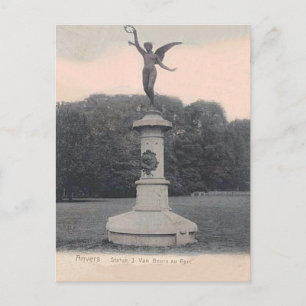 Anvers, Statue J. van Beers au parc Postkarte