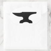 Anvil Ovaler Aufkleber (Tasche)