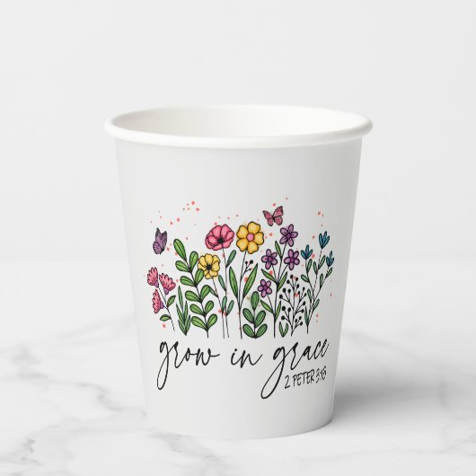 Anwachsen in Grace Pappbecher (Rückseite)