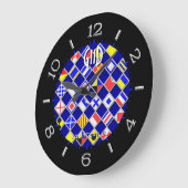 Anwahl für personalisierte überprüfte nautische Fl Große Wanduhr (Winkel)