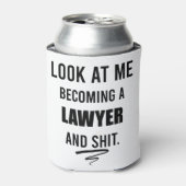 Anwalt Abschluss Shirt Anwalt T - Shirt Dosenkühler (Kanne Vorderseite)