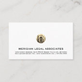 Anwalt am Law Classic White Gold Siegel Visitenkarte (Vorderseite)