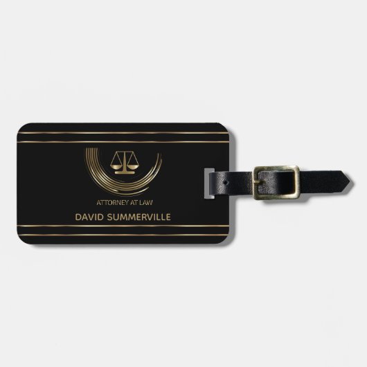 Anwalt - Angepasste Gepäckanhänger (Vorderseite horizontal)