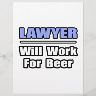 Anwalt... arbeitet für Bier