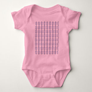 Anwalt Baby Bodysui, Navy Pale Pink Gavel Strampler
