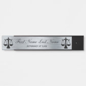 Anwalt bei Law Door Signs Anwalt SIlver Türschild (Vorderseite )