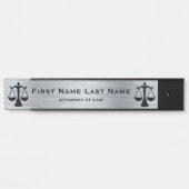 Anwalt bei Law Door Signs Anwalt SIlver Türschild (Vorderseite )