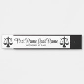 Anwalt bei Law Door Signs Anwalt White Türschild (Vorderseite )
