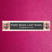 Anwalt bei Law Door Signs Anwältin Rose Gold Türschild