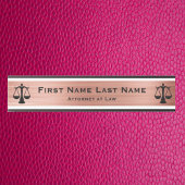 Anwalt bei Law Door Signs Anwältin Rose Gold Türschild
