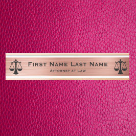 Anwalt bei Law Door Signs Anwältin Rose Gold Türschild