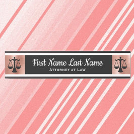 Anwalt bei Law Door Signs Anwältin Rose Gold Türschild