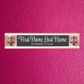 Anwalt bei Law Door Signs Anwältin Rose Gold Türschild
