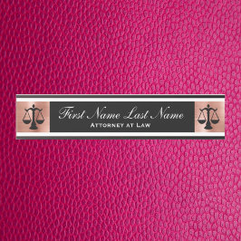 Anwalt bei Law Door Signs Anwältin Rose Gold Türschild