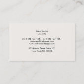 Anwalt bei Law Imitate Gold Leaf und Black Linen Visitenkarte (Rückseite)