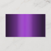 Anwalt Beruflich Lila Shades Visitenkarte (Rückseite)