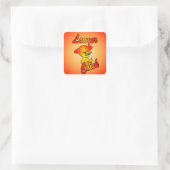 Anwalt Chick #5 Quadratischer Aufkleber (Tasche)