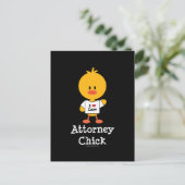 Anwalt Chick Postcard Postkarte (Stehend Vorderseite)