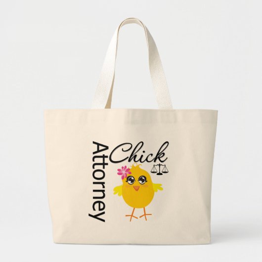 Anwalt Chick v1 Jumbo Stoffbeutel (Vorne)