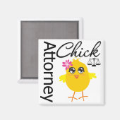 Anwalt Chick v1 Magnet (Vorderseite/Rückseite)