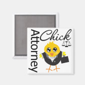 Anwalt Chick v2 Magnet (Vorderseite/Rückseite)