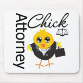 Anwalt Chick v2 Mousepad (Vorne)