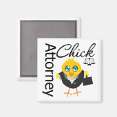 Anwalt Chick v3 Magnet (Vorderseite/Rückseite)