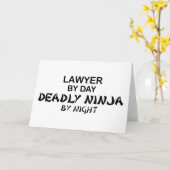 Anwalt Deadly Ninja von Nacht Karte (Gelbe Blume)