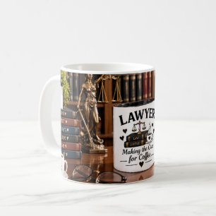 Anwalt, der den Fall für die Kaffeetasse macht