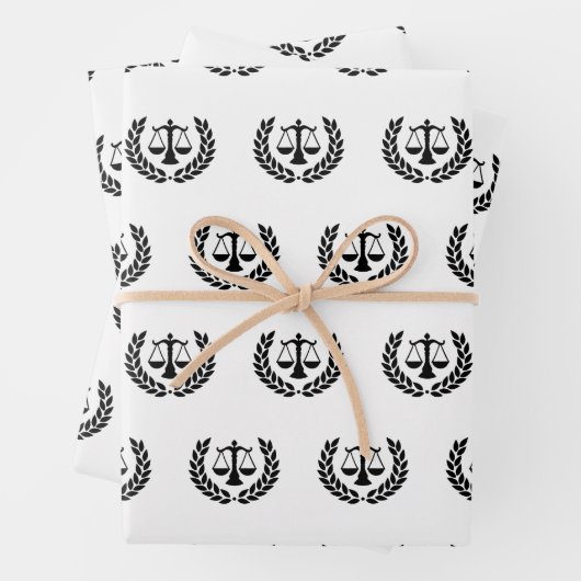 Anwalt der Juristischen Abschluss Geschenkpapier Set (Beispiel)
