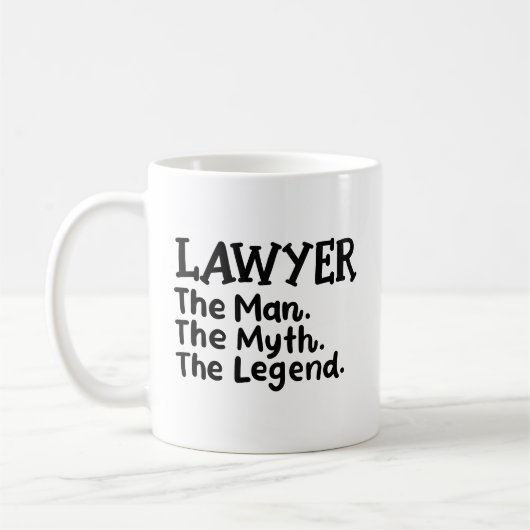 Anwalt: Der Mann, der Mythos, die Legende Kaffeetasse (Links)
