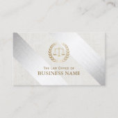 Anwalt des Juristenamts Moderner Silberner und Gol Visitenkarte (Vorderseite)