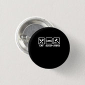 Anwalt Eat Sleep Judge Button (Vorne & Hinten)