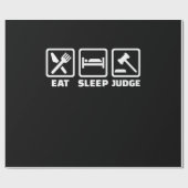 Anwalt Eat Sleep Judge Geschenkpapier (Flach)