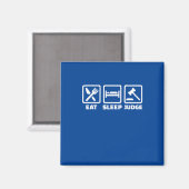 Anwalt Eat Sleep Judge Magnet (Vorderseite/Rückseite)