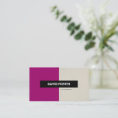 Anwalt - Einfach elegant Stilvoll Visitenkarte (Stehend Vorderseite)