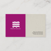 Anwalt - Einfach elegant Stilvoll Visitenkarte (Rückseite)