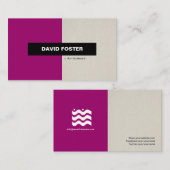 Anwalt - Einfach elegant Stilvoll Visitenkarte (Vorne/Hinten)