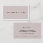 Anwalt - Elegant für den einfachen Professioneller Visitenkarte (Vorne/Hinten)