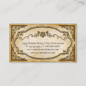Anwalt - Elegant Vintag Antique Visitenkarte (Rückseite)