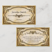 Anwalt - Elegant Vintag Antique Visitenkarte (Vorne/Hinten)
