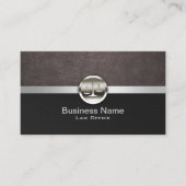 Anwalt für berufliches Leder und Metall Visitenkarte (Vorderseite)