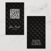 Anwalt für Black Diamond Quilt QR Code Visitenkarte (Vorne/Hinten)