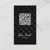 Anwalt für Black Diamond Quilt QR Code Visitenkarte (Vorderseite)