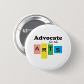 Anwalt für die Künste Button (Vorne & Hinten)